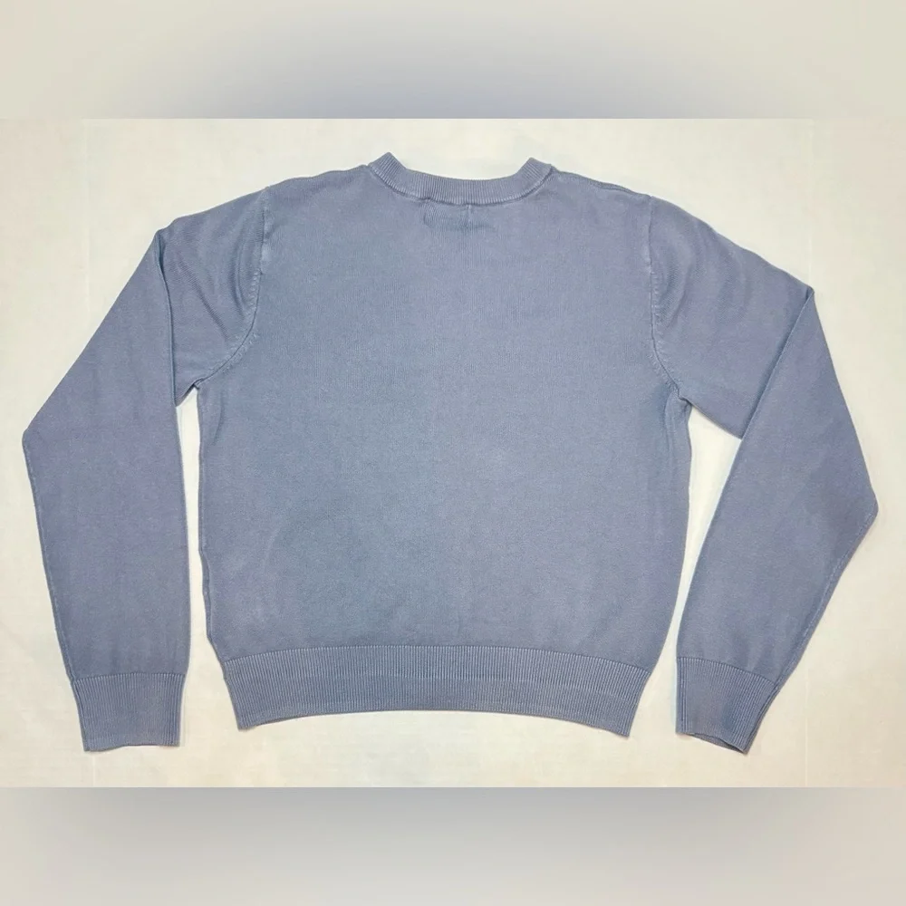 H&M Fine Knit Cardigan Light Dusty Blue Soft Viscose Blend Size S - Picture 5 of 16